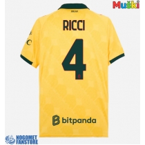 AC Milan Samuele Ricci #4 Rezervni Dres 2025-26 Kratak Rukav